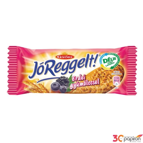 Édes kekszek Győri Jó reggelt keksz, erdei gyümölccsel,50g KHE081