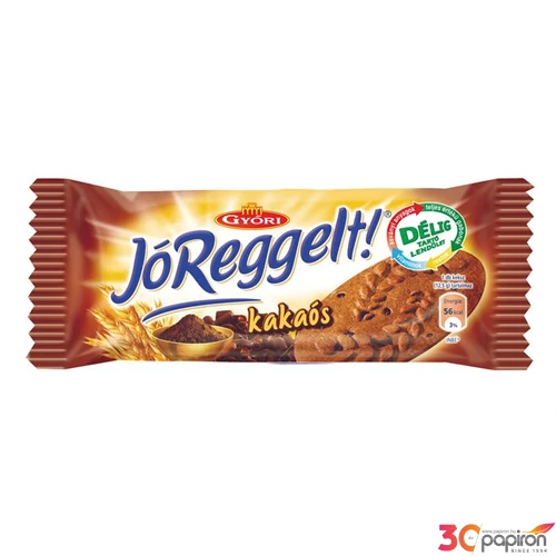 Édes kekszek Győri Jó reggelt keksz, kakaós ízű,50g KHE082
