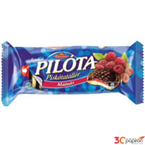 Édes kekszek Győri Pilóta piskótatallér, málna, 147g KHE010