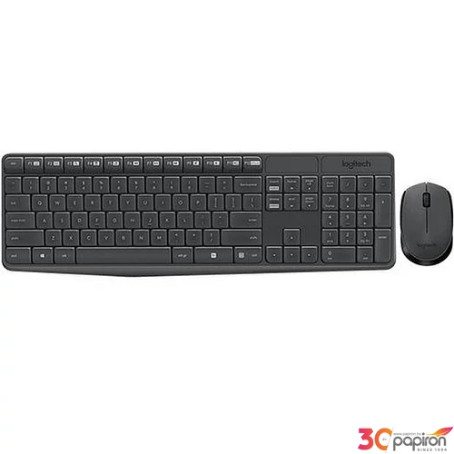 Egér- és billentyűzet készlet vezeték nélküli USB HUN LOGITECH MK235