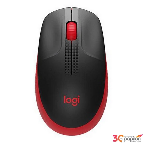 Egér vezeték nélküli optikai USB LOGITECH M190 piros