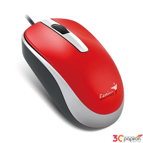 Egér vezetékes optikai normál USB GENIUS DX-120 piros