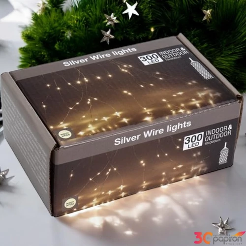 Égősor fényfűzér 10x300led 24 középfehér 10x300cm kpm