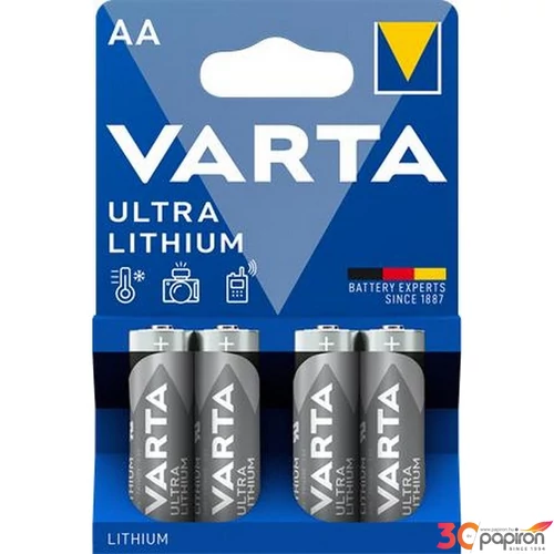 Elem AA Varta ceruza, 4 db, lítium, Ultra Lithium VEULAA4N
