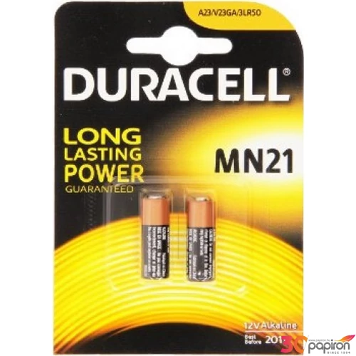 Elem Duracell MN21 12V-os alkáli riasztó/távirányító elem 2db/bliszter