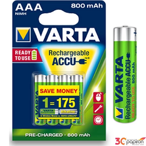 Elem Varta Accu AAA tölthető elem1,2V 800mAh VARTA