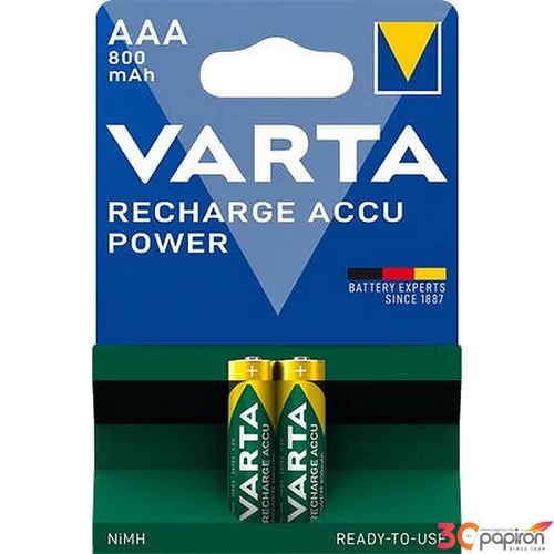Elem Varta ACCU AAA tölthető elem 2x800mAh VARTA "Longlife Accu" AAA mikro