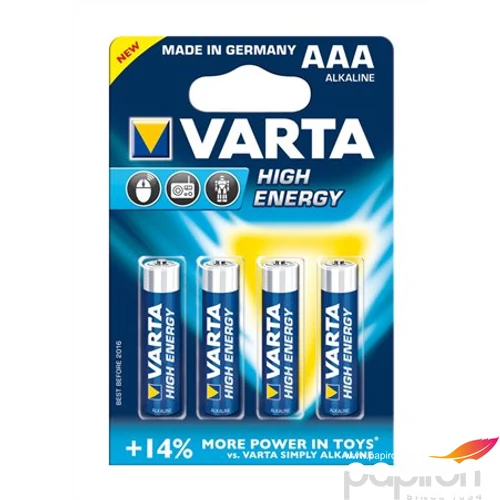 Elem Varta High Energy LR AAA mikro elemek VARTA 4903121414