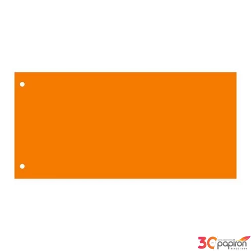 Elválasztócsík karton Victoria 235x105mm narancssárga 50ív/csom Iratrendezés Victoria