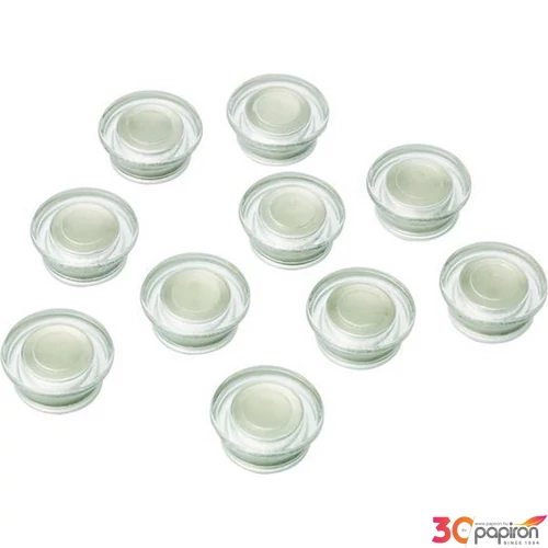 Táblamágnes 20mm Nobo 10db korong mágneses üvegtáblára átlátsz Prezentáció NOBO 1903854