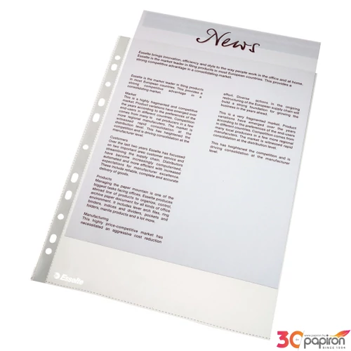 Lefűzőtasak Esselte STANDARD narancsos 40mik Esselte 25db rendelési egység ár 1csom