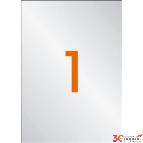 Etikett Apli 210x297 ezüst 1 pályás 20lap/csomag LCA10071