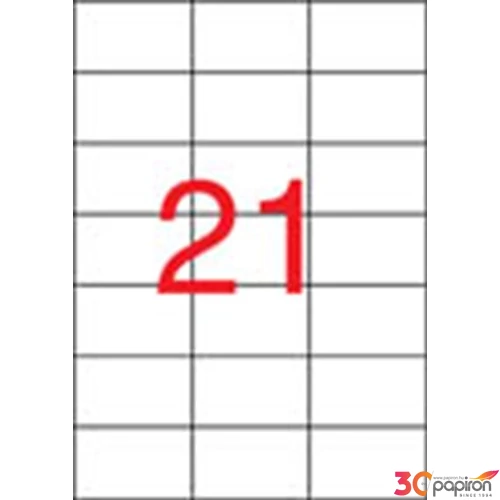 Etikett Apli 3 pályás -21- 70x42, 4mm 2100 etikett/csomag LCA3136