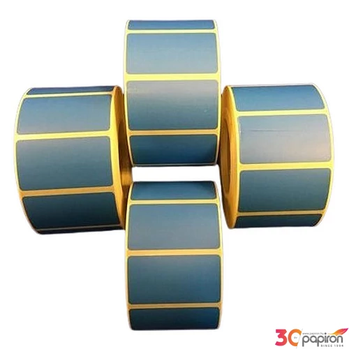 Etikett thermo 25x45mm 1000 etikett/tekercs kék