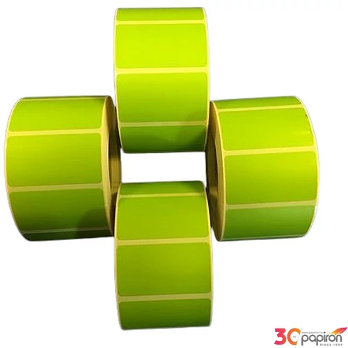 Etikett thermo 25x45mm 1000 etikett/tekercs zöld