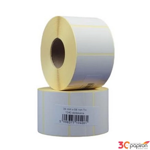 Etikett thermo BIZERBA mérlegcímke 38x58mm 1240 etikett/tekercs