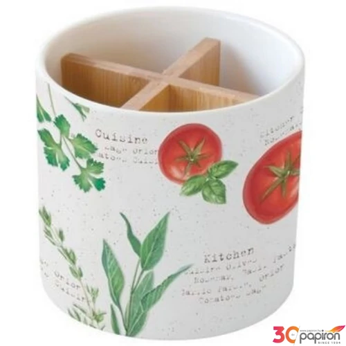 Evőeszköztartó Porcelán 14x13,5cm dobozban,Home