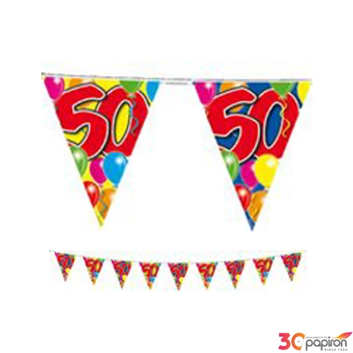 Party banner lufis 50 szülinapi számos 10m-es