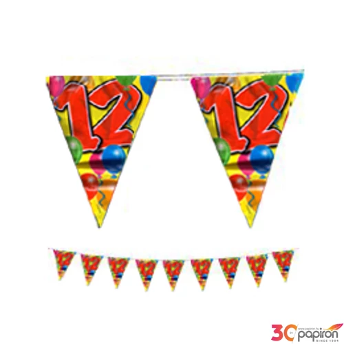 Party banner lufis 12 szülinapi számos 10m-es