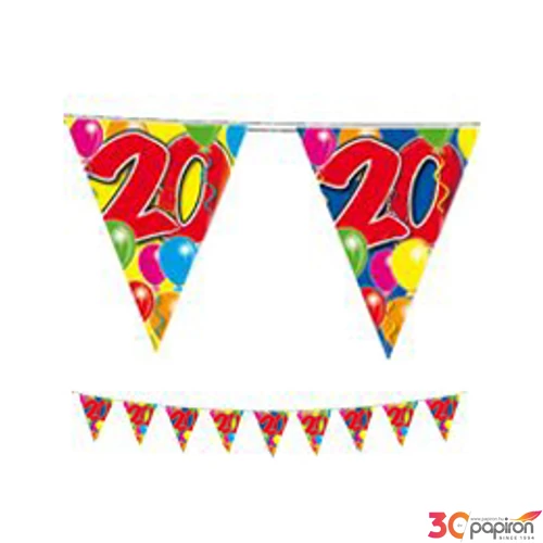 Party banner lufis 20 szülinapi számos 10m-es