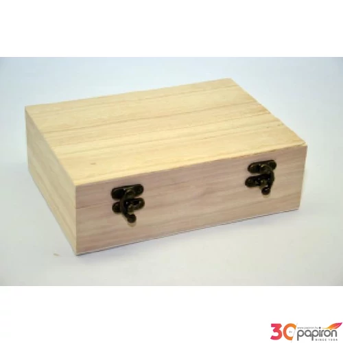 Fa doboz dekorálható 22x15,5x7 cm Lapos Doboz GRAVÍROZHATÓ