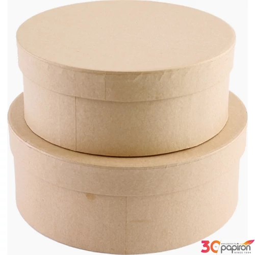 Karton doboz natúr kör alakú S2/2, 17,8x8,8 cm 8,02E+12