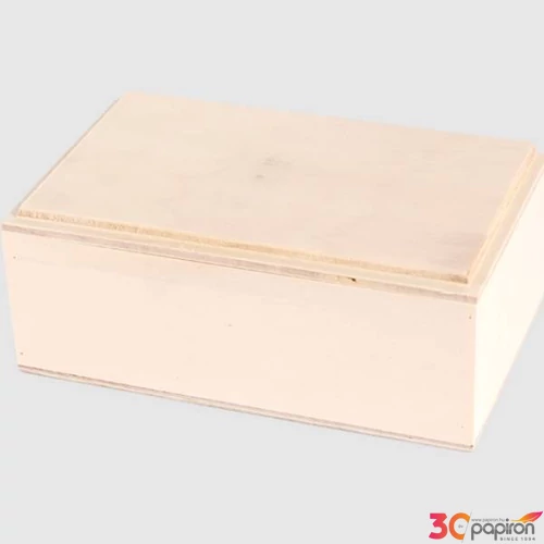 Fa doboz téglalap alakú 22x13x8,5cm