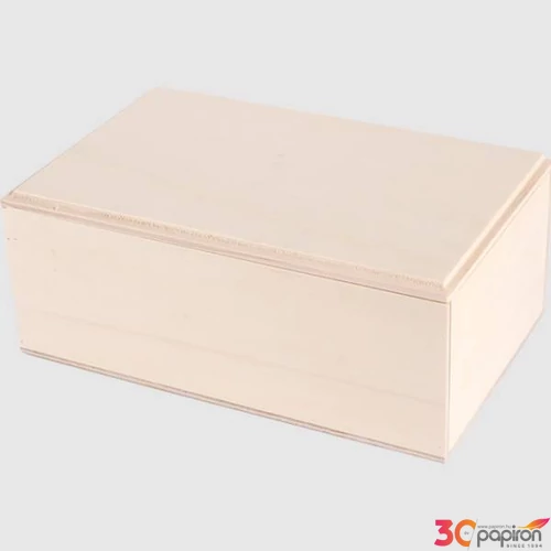 Fa doboz téglalap alakú 26x16x11cm