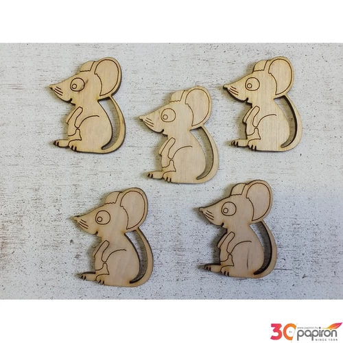 Fa egér egér 5cmx3.5cmx3mm 5db/cs