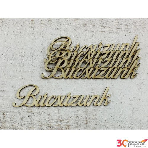 Fa felirat figura Búcsúzunk 10.5cmx3cmx3mm 5db/cs