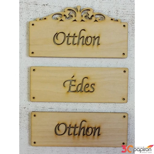 Fa felirat Otthon - Édes - Otthon szett 12cmx15cm