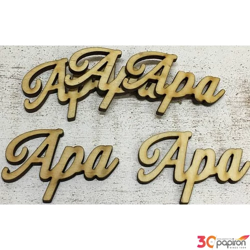 Fa felirat tábla Apa 5, 5cmx3.5cmx3mm 5db/cs