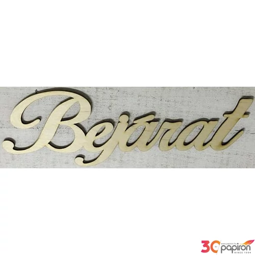 Fa felirat tábla Bejárat 35x11cm