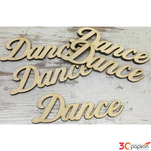 Fa felirat tábla Dance 8, 5cmx3cmx3mm 5db/cs