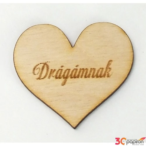 Fa felirat tábla Drágámnak 4cmx4.5cmx3mm 10db/cs