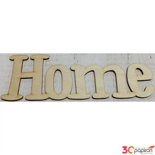 Fa felirat tábla Home 25x8cm 