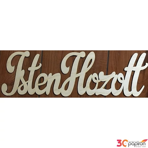 Fa felirat tábla Isten hozott 50x15cm