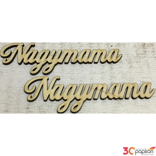 Fa felirat tábla Nagymama 12, 5cmx3.5cmx3mm 2db/cs