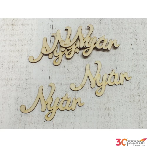 Fa felirat tábla Nyár 10cmx5.5cmx3mm 5db/cs