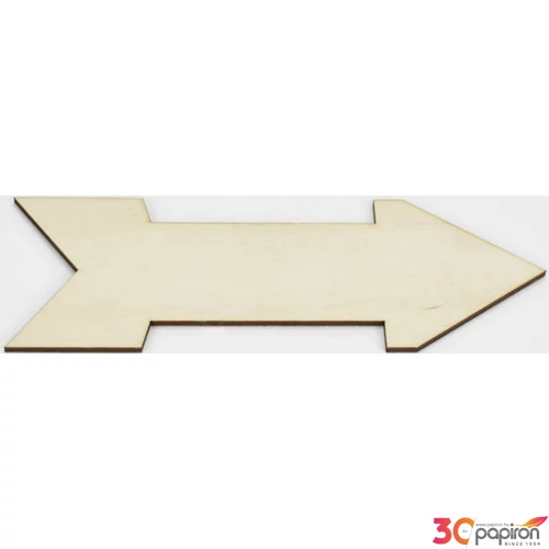 Fa felirat, tábla Nyíl Fa natúr  dekoráció 7, 5x20x0, 3cm-es CRL6368