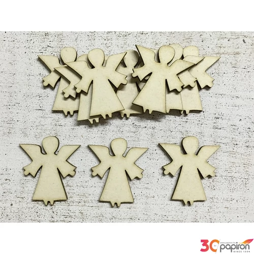 Fa figura angyalka 3.8cmx4.2cmx3mm 10db/cs