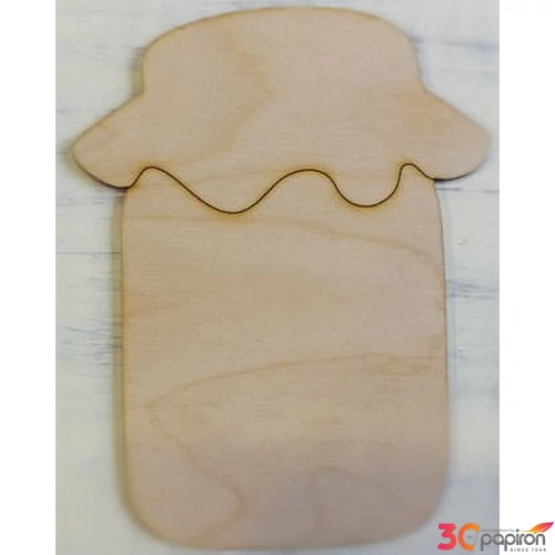 Fa figura befőttes üveg 7, 5x15cm 