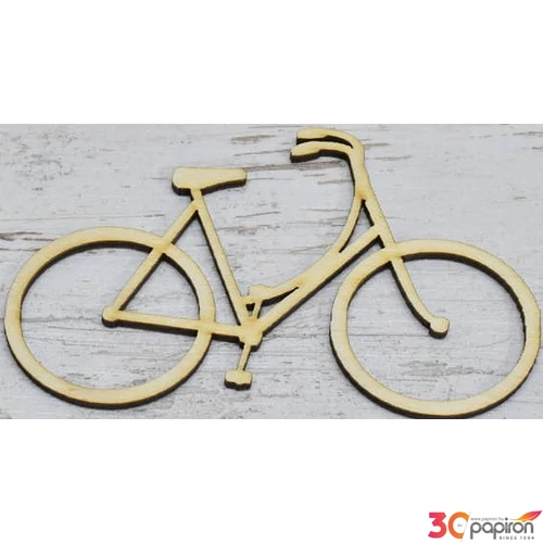 Fa figura bicikli 12x8cm 