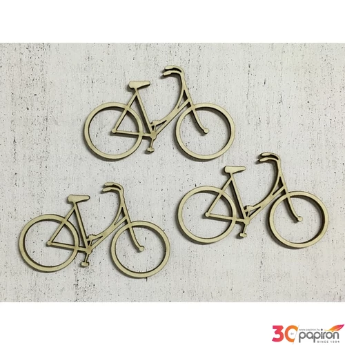 Fa figura bicikli kerékpár 8cmx5cmx3mm 3db/cs