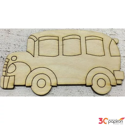 Fa figura busz 9, 5x5.5cm