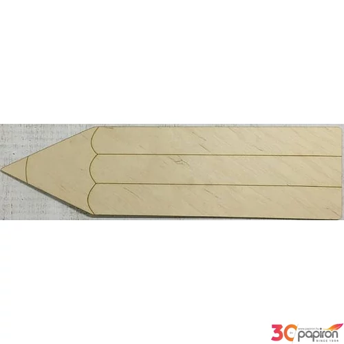 Fa figura ceruza 13x50cm