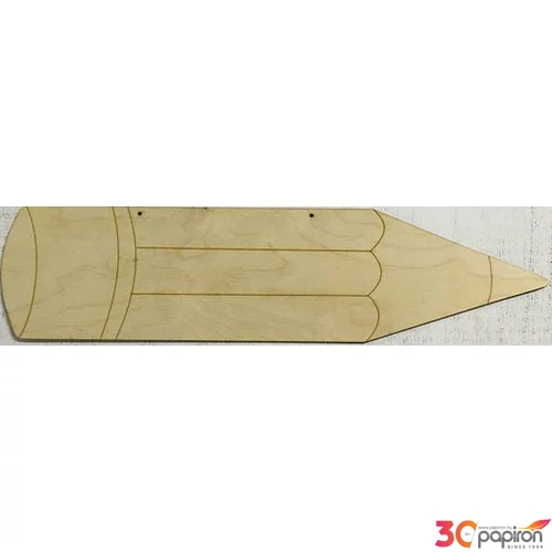 Fa figura ceruza radíros 12, 5x50cm