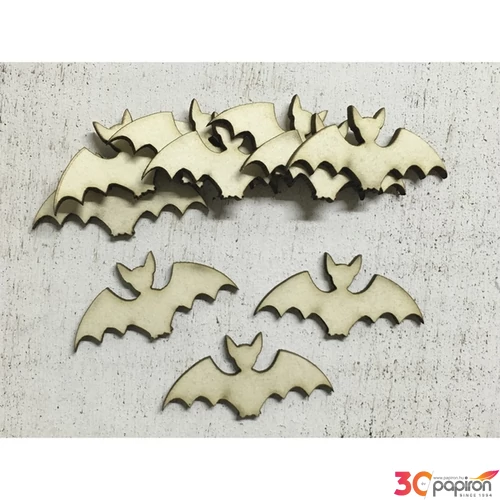 Fa figura denevér 5cmx2.5cmx3mm 10db/cs