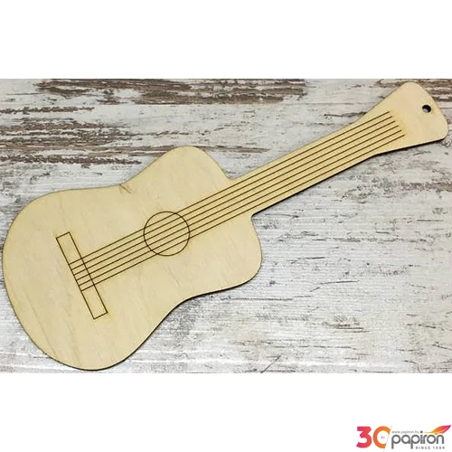 Fa figura dobgitár 24, 5x9.5cm 