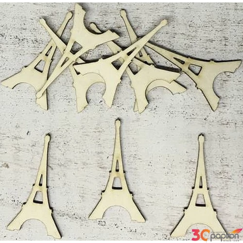 Fa figura Eiffel-torony 3, 5x6cm 10 db/cs